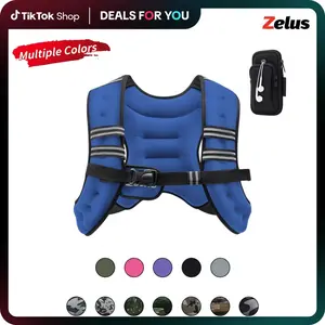 【Jumpstart Sale】ZELUS Weighted Vests-6/8/12/16/20/25/30lbs Rucking vest with Phone Pouch & Reflective Stripes&Adjustable Straps for Men&Women|Workout enhancer for Motivational walking,Strength Training,Running,Home Workouts