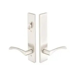 Emtek 17B6ATNLH Multi Point C7 , Non-Keyed American T-turn IS , Fixed Handles , Modern Style , 2" x 10" , Athena Lever , LH