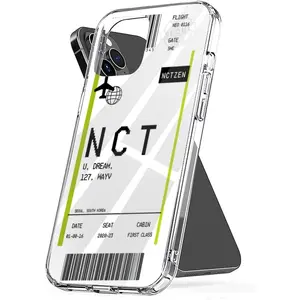 Phone Case Nct Accessories Boarding TPU Pass Cover Shockproof Transparent Compatible with iPhone SE 7 8 X XR 11 12 13 14 15 16 Plus Mini Pro Max Samsung Galaxy Note S9 S10 S20 S21 Ultra Plus Protection Cellphone