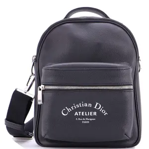 Pre-owned Dior Leather Backpacks Christian Rider Backpack Mini by Rebag