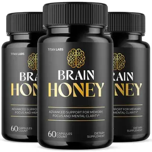 (3 Pack) Brain Honey Nootropic Natural Brain Supplement Brain Honey 180 Capsules for Memory Focus and Mental Clarity Dietary Supplement Healthcare
