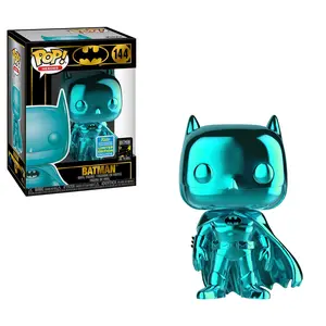 Funko POP! DC Heroes Batman 80 Years Teal Chrome Batman SHARED Summer Convention Gamestop Exclusive
