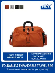 Viral Expandable Travel Duffel Bag | Large Capacity Weekender Bag | Lightweight Waterproof Carry-On & Gym Bag for Men Women