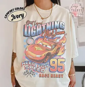 Comfort Colors Lightning McQueen Shirt, Retro Cars Movie Tee, Street Legend Race Ready Graphic, Need for Speed T-Shirt, Gif For Birthday Tee