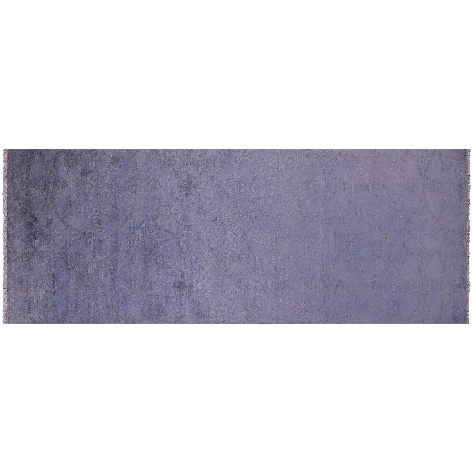 4' 0" X 10' 6" Overdyed Full Pile Hand Knotted Wool Runner Rug - Q6733