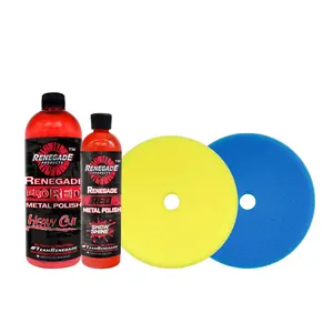 Renegade Products | Orbital Aluminum Refinishing Bundle – Liquid Polish & Foam Pad Kit for Aluminum and Stainless Steel