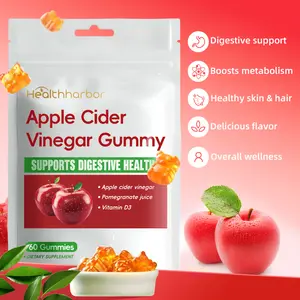 Healthharbor Apple Cider Vinegar Super Curve Softgels - Digestive Support, Energy Boost, Heart Health, Vegan, Gluten-Free, 60 Count