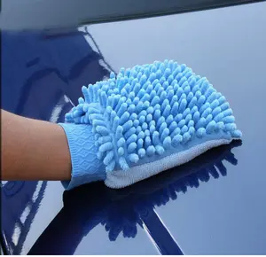 Premium Microfiber Chenille Car Wash Mitt | Double-Sided Premium Car Cleaning Glove | Scratch-Free Ultra-Absorbent Auto Detailing Sponge