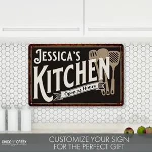 Personalized Kitchen Sign, Kitchen Signs, Kitchen Decor, Gift For Her, Gift For Grandma, Kitchen Wall Art, Housewarming Gift, Gift For Mom