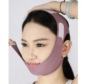 Reusable v-shaped lifting facial sculpting mask and tightening chin patch, lifting bandage, firming