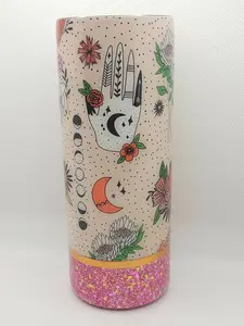 Rose Gold Witch - 25 oz Epoxy Tumbler - Swap Lid - *Ready to Ship* Bottle Cup Drinkware Printed Stainless Steel
