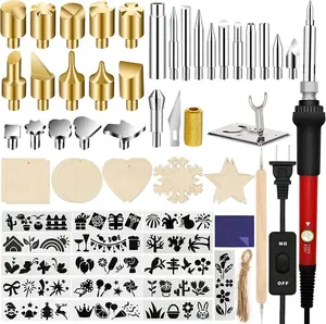 Wood Burning Kit 73PCS Professional Pen and Accessories Wooden Kits Embossing Carving and Wood Burning