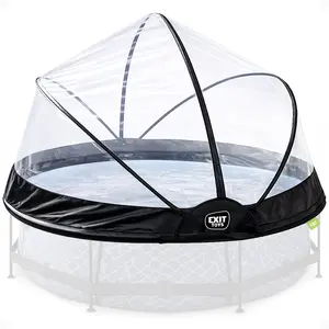 EXIT Toys 8ft Round Multifunctional Pool Cover Dome for Outdoor Swimming Pools