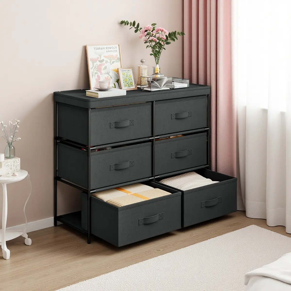 6 Tier Fabric Drawer Organizer - Bedroom Storage Tower with Compartments | Foldable for Closet/Entryway | Lightweight & Portable - TikTok Shop 6 Tier Fabric Drawer Organizer - Bedroom Storage Tower with Compartments | Foldable for Closet/Entryway | Lightweight & Portable - TikTok Shop