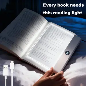Three Color Temperatures - Adjustable Brightness - White LED Clip-On Book Light - Mini Lightweight Bedside Reading Light