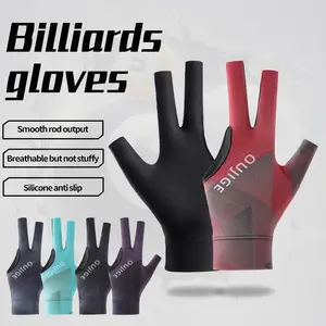 Left Hand Professional Billiard Glove, Billiard Accessories, Breathable No Finger Snooker Accessory for Enhanced Grip, Soft Sporty Design