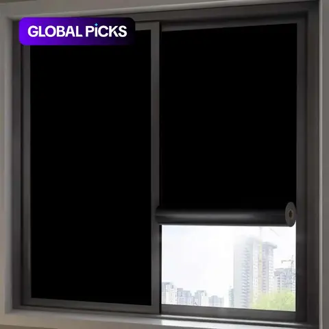 Blackout Window Film Removable Privacy Sticker, UV Protection, Heat Insulation &, Static Cling Glass Decal for Doors Windows Decorations, Window Privacy Films #GLOBAL PICKS