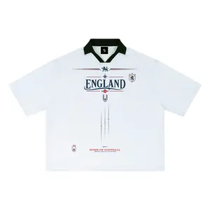England Unisex Striped Boxy Soccer Jersey
