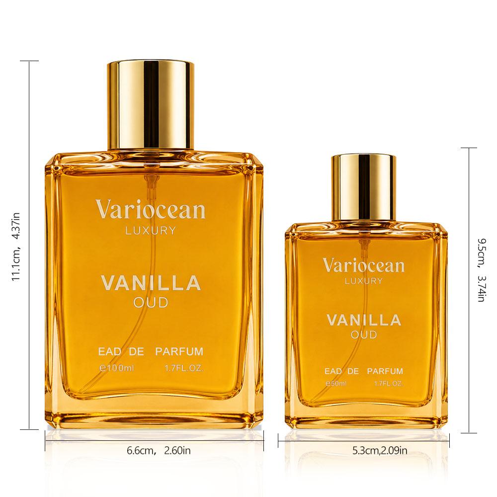 Variocean Luxury Honey Oud Fragrance for Women Men, Long Lasting Perfume with Sweet Amber Woody Scent, Unisex Eau de Parfum 50ml & 100ml, Viral Scent Gift Idea