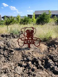 14 Gauge Steel Pet Grave Marker for Any Breed and Name - American Made