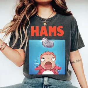 Studio Ghibli Shirt, Ponyo And Sasuke, Ponyo Sweatshirt, Ponyo T-Shirt, Ghibli Merch, Ponyo Anime T-shirt, Anime Gift