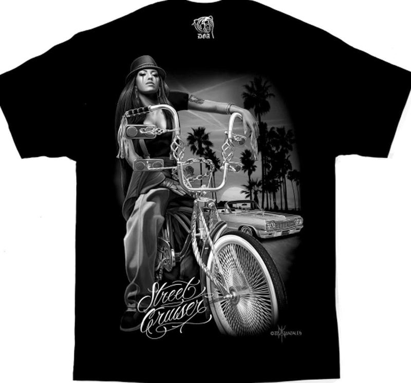David Gonzales Vintage Street Cruiser Graphic T-Shirt – Chicano Lowrider Car Culture | West Coast Retro Style Gift