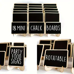 10pcs DIY Mini Chalkboards for Weddings, Parties & Food Labeling - Versatile Indoor/Outdoor Decor