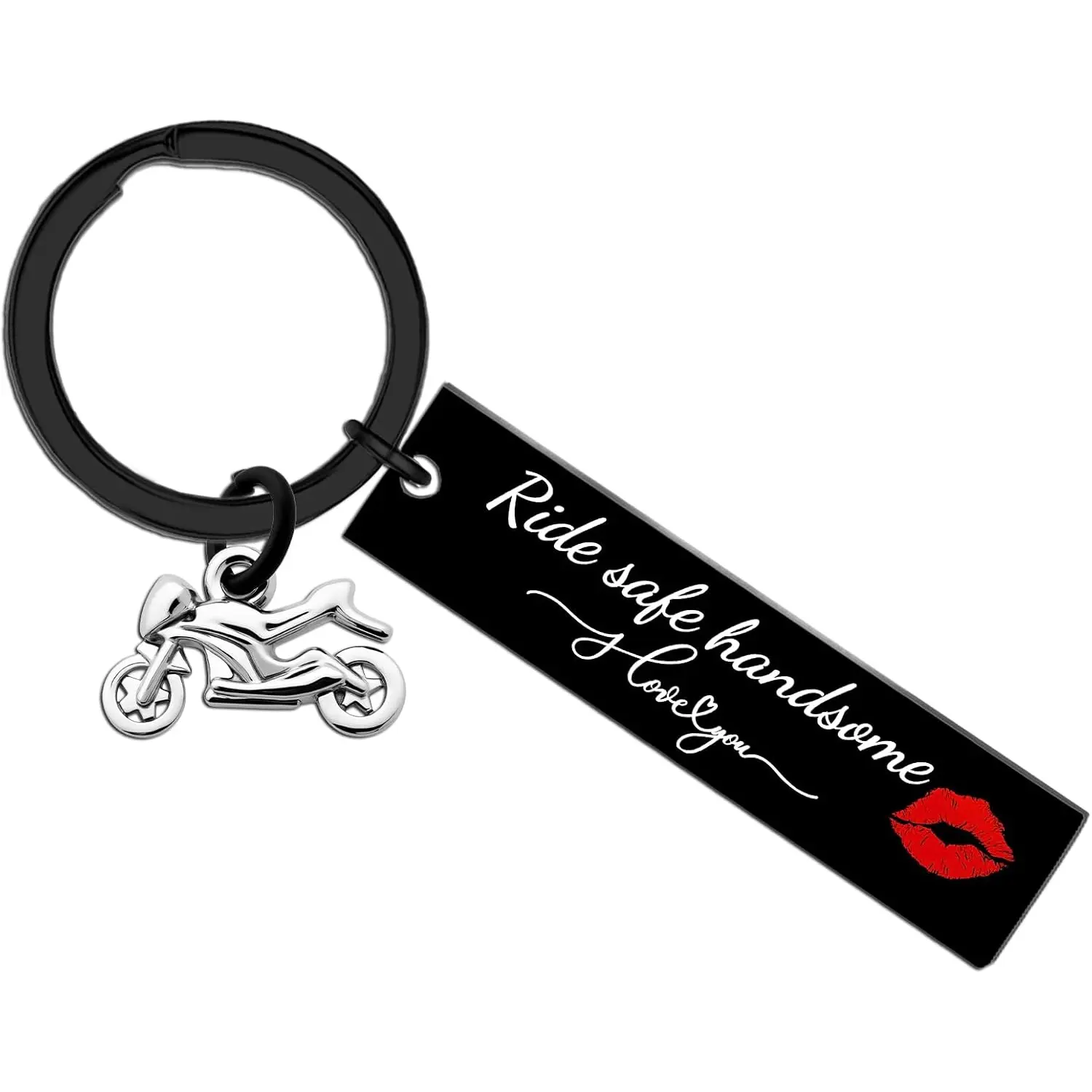Fathers Day for Your Boyfriend Motorcycle Keychain Gifts For Biker Men Dad Drive Safe Keychain Gifts For Boyfriend Husband Birthday Anniversaries Funny Couple New Driver Personalized Fathers Day