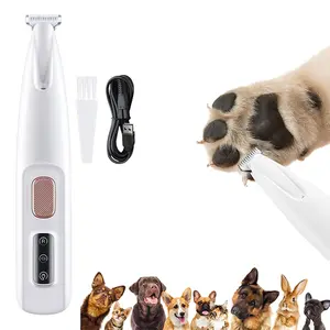 Pet Grooming Clippers with LED Light, 500mah Battery, Ipx Waterproof Design, Wide Blade, Suitable for All Pet Areas, Perfect Pet Beauty Scissors, Grooming Trimming Tool