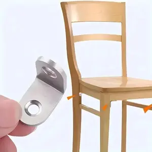L-shaped bracket, right angle fastener corner code, furniture seam fixing, used for chairs, cabinets, tables