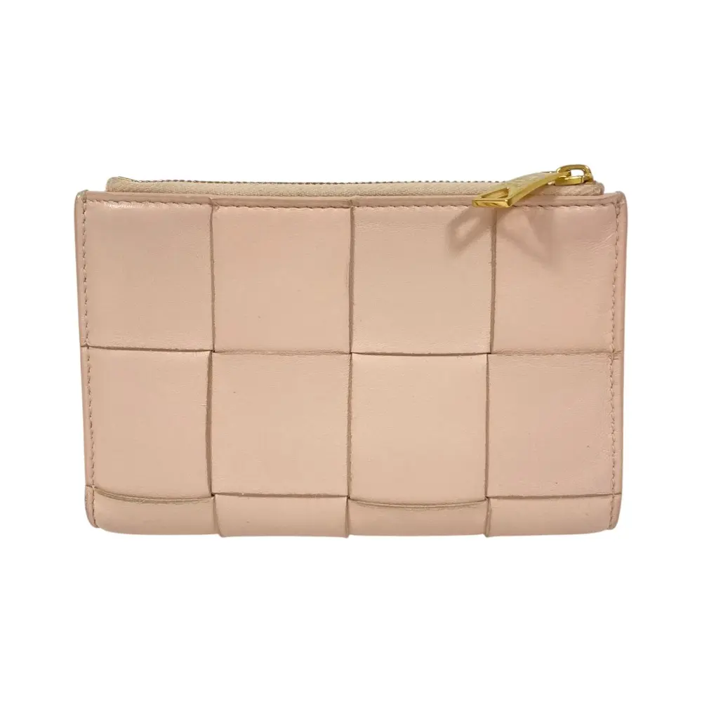 Pre-owned BOTTEGA VENETA Calfskin Small Leather Goods Cassette Leather Wallet