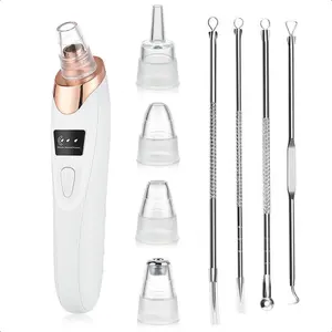 【2026】 Newest Blackhead Remover Pore Vacuum,USB Rechargeable Blackhead extractor，Facial Pore Cleaner with 5 Suction Power,4 Probes