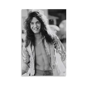 Eddie Van Halen Poster Picture Canvas Wall Art Print Home Room Decor