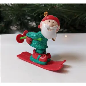 Vintage Avon Skiing Elf Christmas Ornament