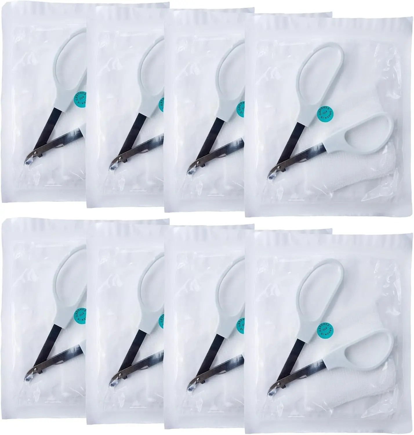 Staple Removal Kit Includes Staple Remover and Gauze Sponge Steriled Ideal for Hospitals and Clinics (8)