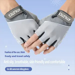 Half-Finger Sports Fitness Gloves Summer Women Anti-Slip Breathable Men Equipment Dumbbell Thin Barbell Cycling Gloves
