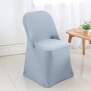 Premium Spandex (220 GSM) Folding Chair Cover - Dusty Blue (1pc)