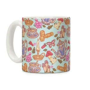 Cottagecore Peens Pattern Coffee Mug, Graphic Tees, Funny Coffee Mug Gift