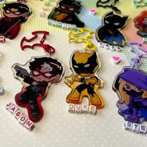 7 Ops Batfam Acrylic Keychains, Superherooooo Anime Bag Charm Gifts