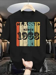 Casual Y2K Men’s Cotton Tee |   Fun Graphic Print Daily Wear Staple