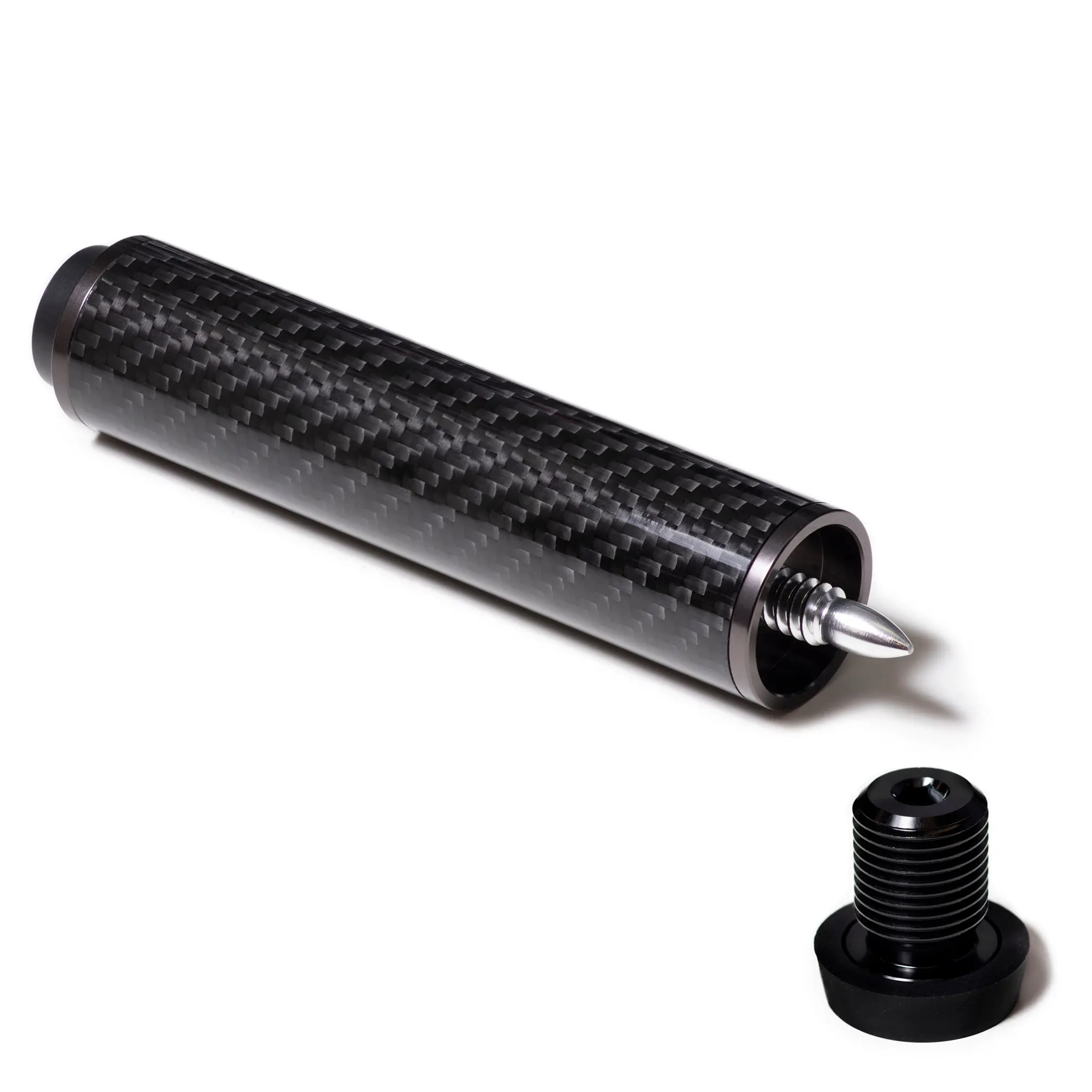 Carbon Fiber Extension with Bumper for Predator Cues 6" Carbon Fiber Extension with Bumper for Predator Cues 6"