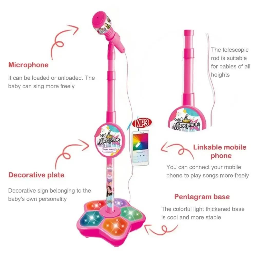 Tiny Singer's Dream! Kids Karaoke Microphone with Stand - Educational Toy & Epic Birthday Gift