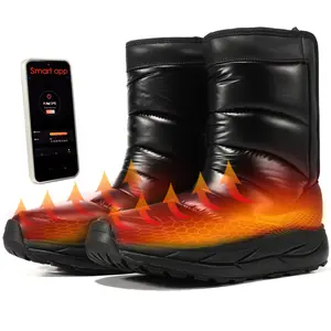 Soulsfeng FuturaHeat-X Heated Boots for Men Women with APP Control Waterproof Warm Snow Work Boot Rechargeable Electric Heating Foot Warmers 5000mAh Battery