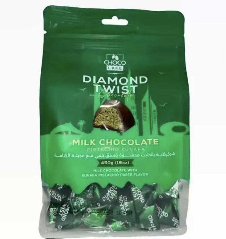 Mini Chocolate Twists PISTACHIO KUNAFA (BIG PACK)