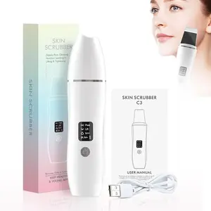 Electric Facial Skin Scrubber, 1 Box 4 Modes Skin Scrubber Cleanser, Facial Skin Care Lifting Tool, Facial Cleansing Tool, Holiday Gifts for Women