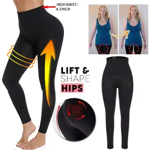 Women High Waisted Leggings Tummy Control Jeggings Shaping Pants Waist Trainer Trousers