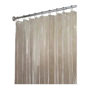 B & K 4580106 72 x 96 in. Interdesign Vinyl Clear Solid Shower Curtain Liner