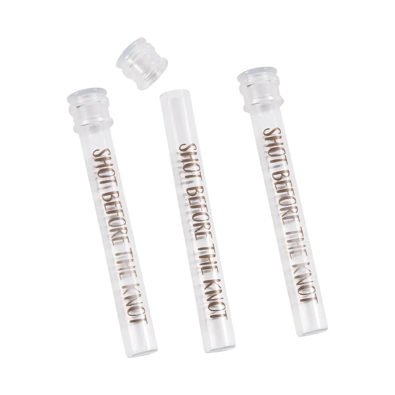 Shot Before the Knot Test Tube Plastic Shot Glasses - 12 Ct.
