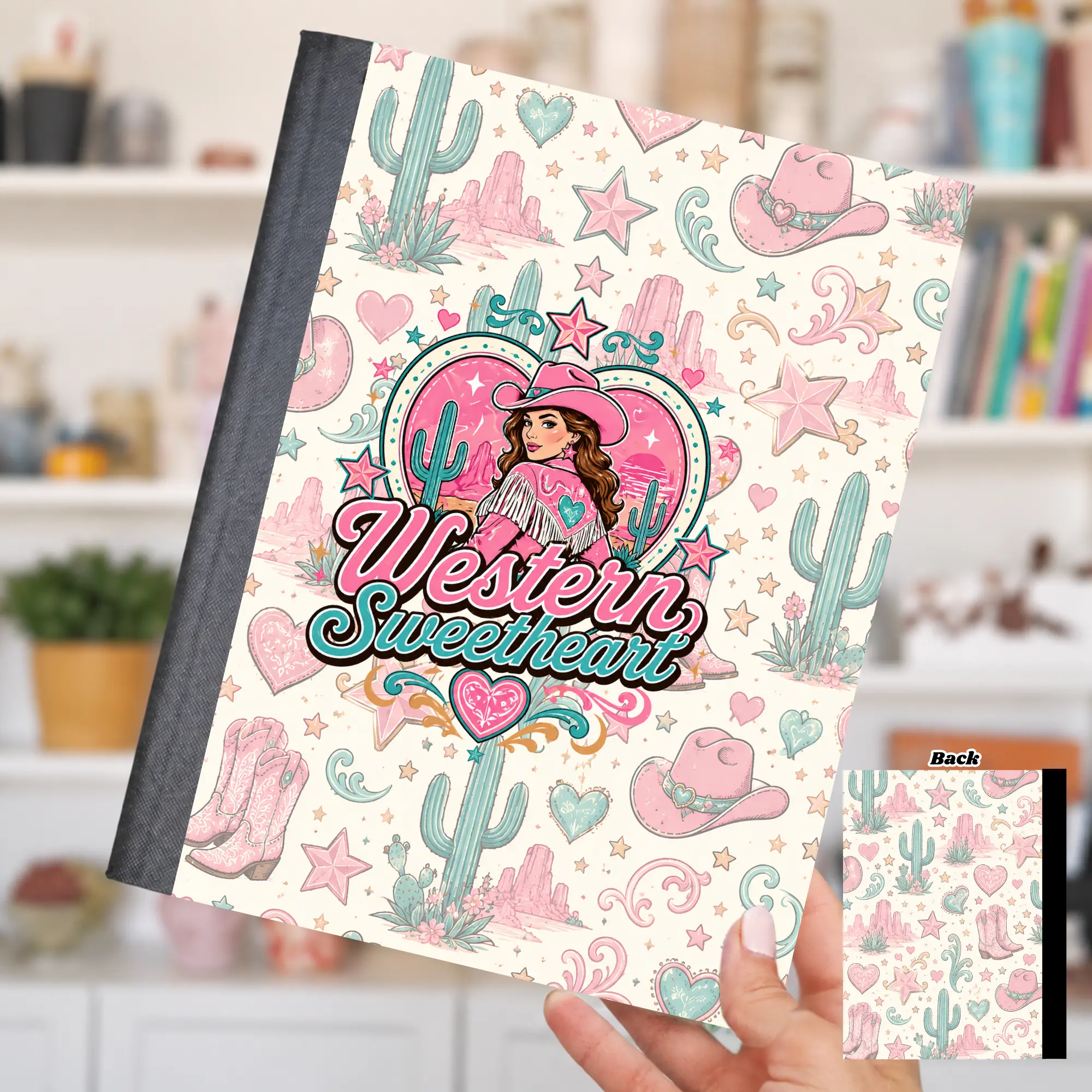 Composition Note Book Sticker Cover Western