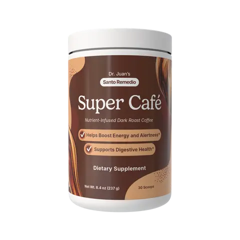 Super Cafe - Nutrient-Infused Dark Roast Coffee 30 Servings 10.58 oz Supports Digestilth & Boosts Eneve Heargy 30 Calories per Serving